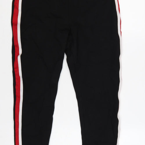 Zara Basic Women Black XL Side Stripe Stretch Leggings