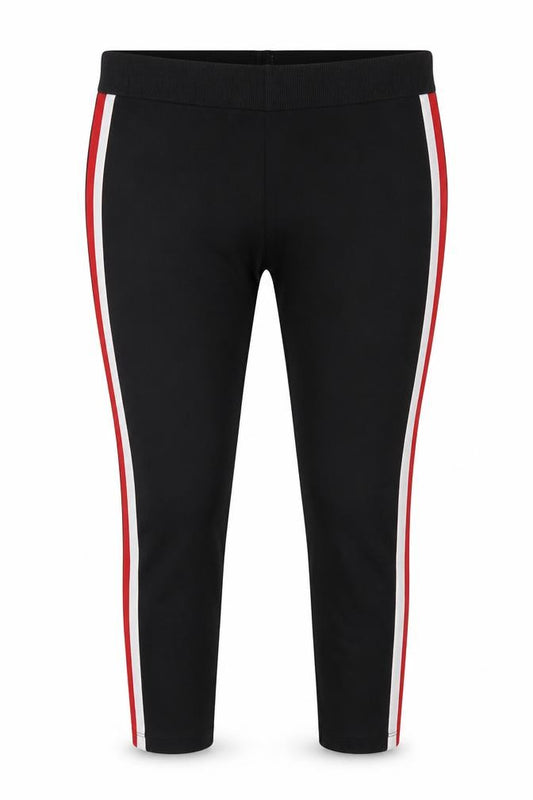 Zara Basic Women Black XL Side Stripe Stretch Leggings