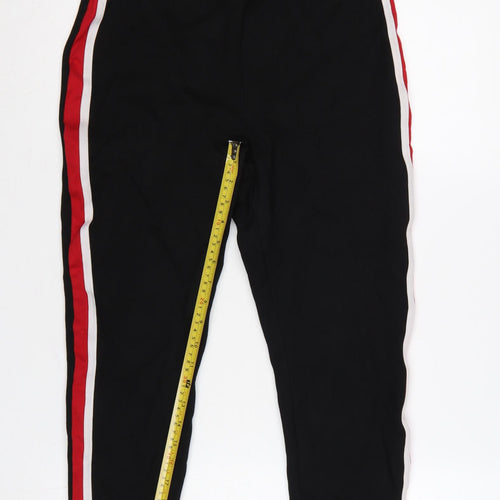 Zara Basic Women Black XL Side Stripe Stretch Leggings
