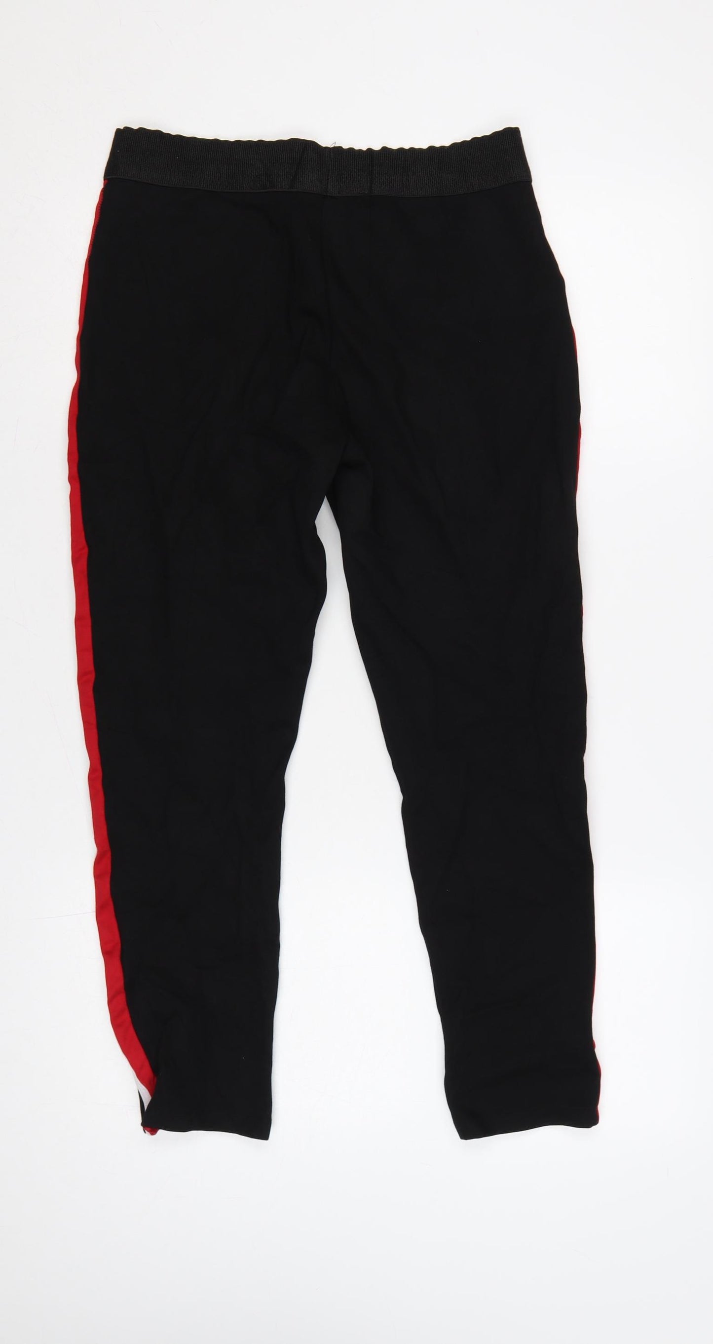 Zara Basic Women Black XL Side Stripe Stretch Leggings