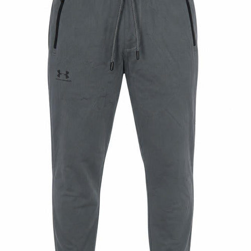 Under Armour Men's Grey S Jogger Trousers Loose Fit Zip Pockets