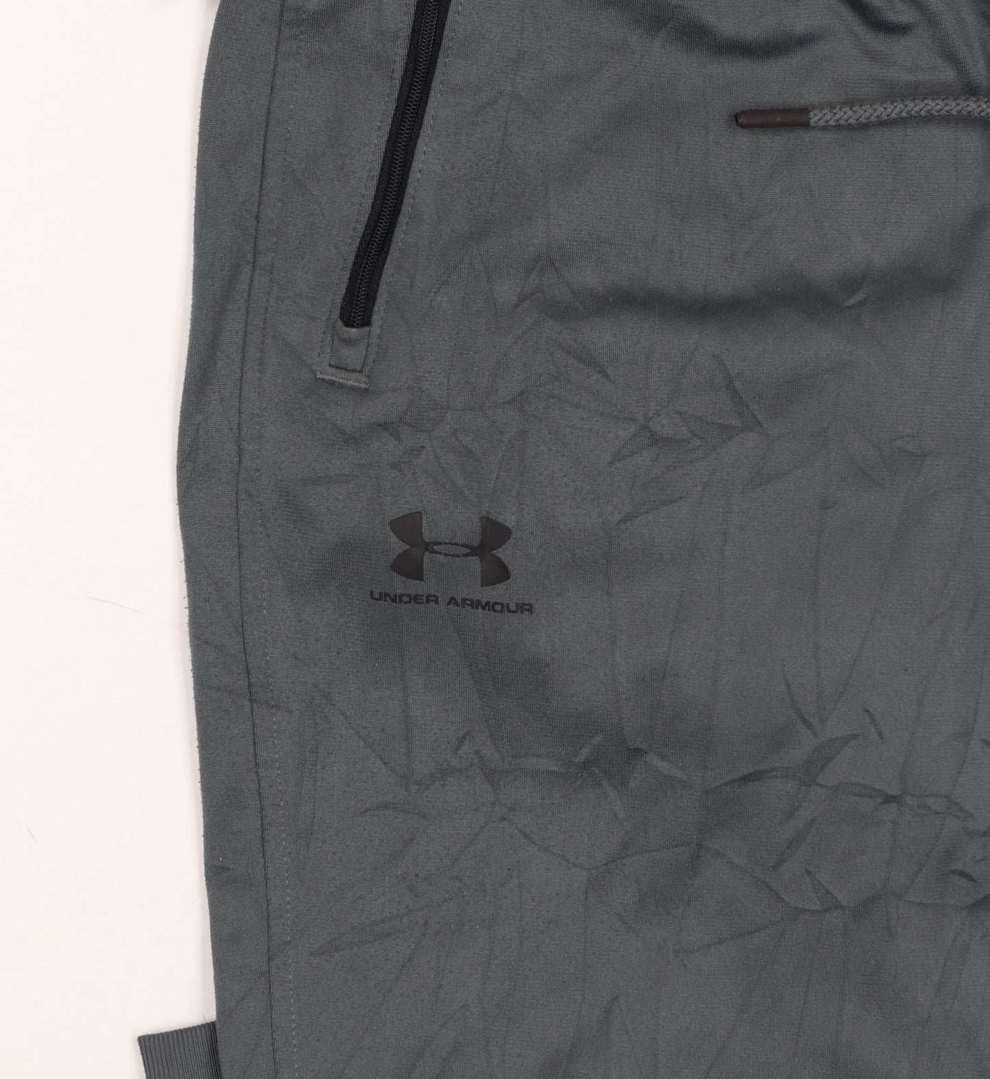 Under Armour Men's Grey S Jogger Trousers Loose Fit Zip Pockets