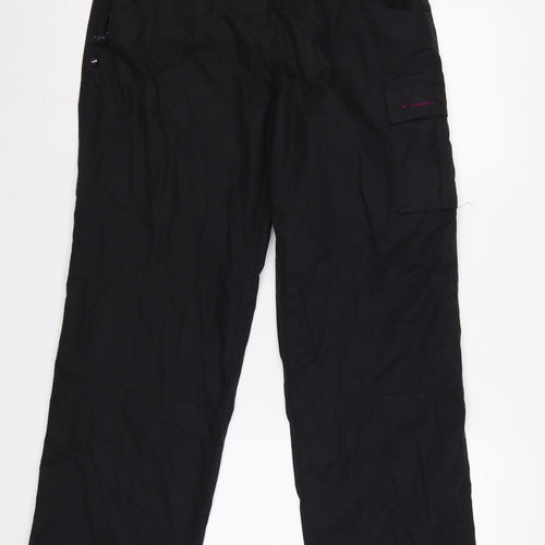 Mountainlife Women's Black Size 12 Cargo Outdoor Trousers Pockets