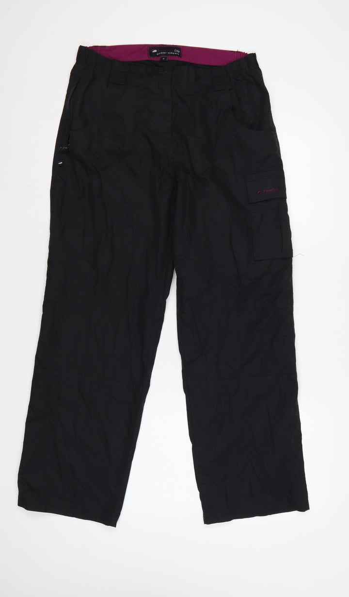 Mountainlife Women's Black Size 12 Cargo Outdoor Trousers Pockets