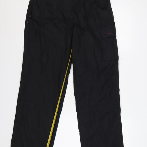Mountainlife Women's Black Size 12 Cargo Outdoor Trousers Pockets