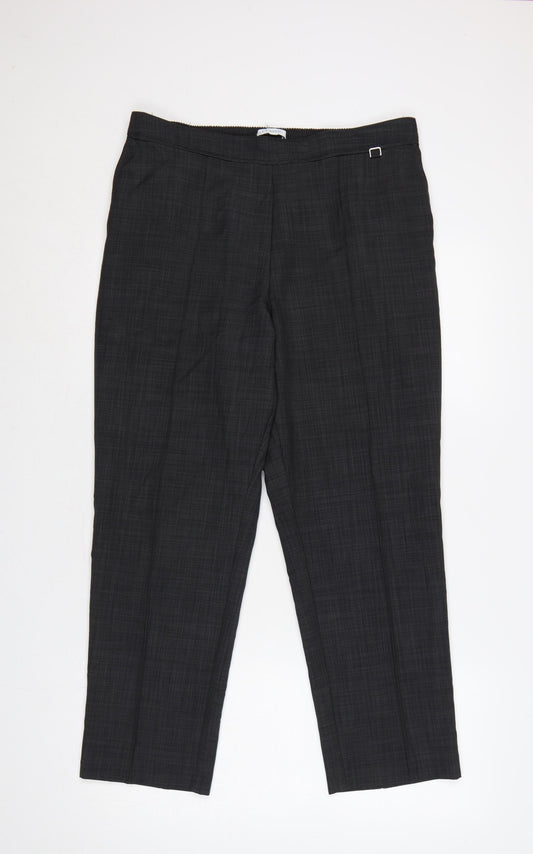 Marks & Spencer Women’s Grey UK 14 Short Straight Dress Trousers