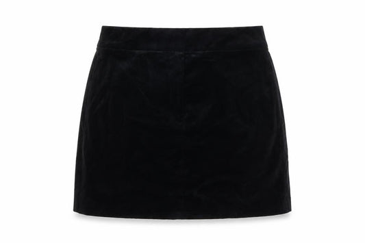 Marks & Spencer Women’s Black UK 14 Velvet Mini Straight Pencil Skirt
