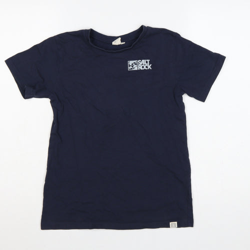 Saltrock Boys Blue 13 Years Basic Logo Cotton T-Shirt