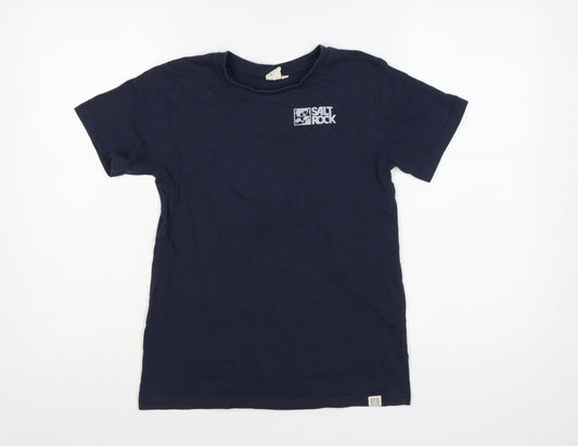 Saltrock Boys Blue 13 Years Basic Logo Cotton T-Shirt