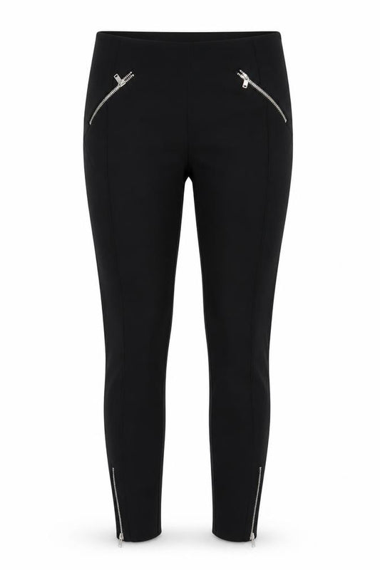 H&M Women’s Black UK 8 High Rise Zip Pocket Stretch Leggings