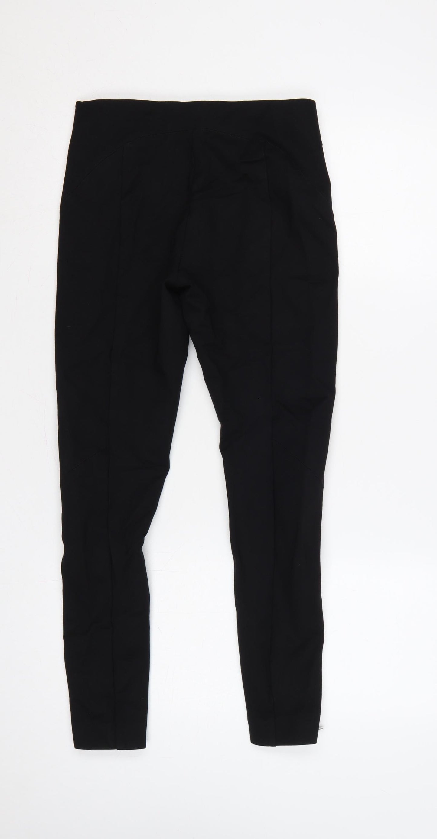 H&M Women’s Black UK 8 High Rise Zip Pocket Stretch Leggings