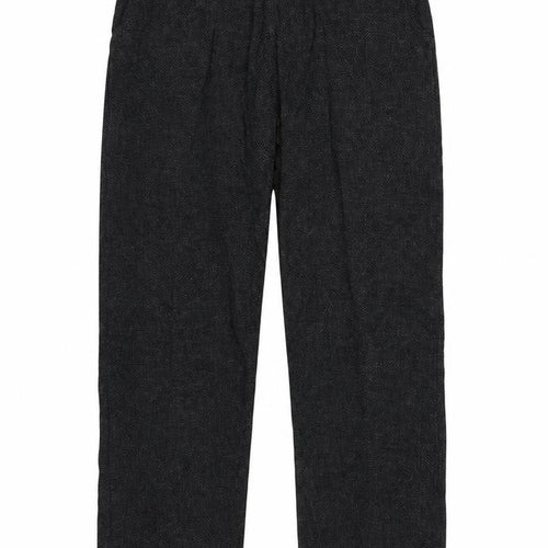 Marks and Spencer Women Grey UK 8 Tapered Herringbone Trousers