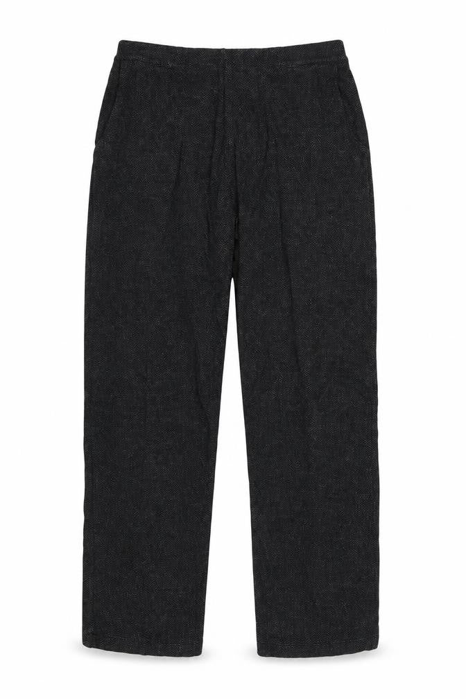 Marks and Spencer Women Grey UK 8 Tapered Herringbone Trousers