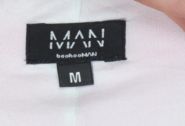 boohooMAN Men’s Pink M Mesh Drawstring Sweat Shorts Pour Homme