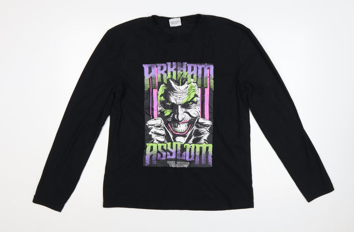 Primark Batman Joker Graphic Black Long Sleeve T-Shirt XS