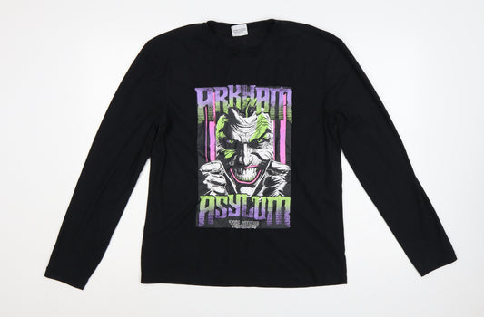 Primark Batman Joker Graphic Black Long Sleeve T-Shirt XS