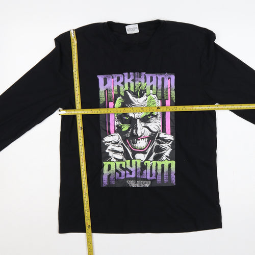 Primark Batman Joker Graphic Black Long Sleeve T-Shirt XS
