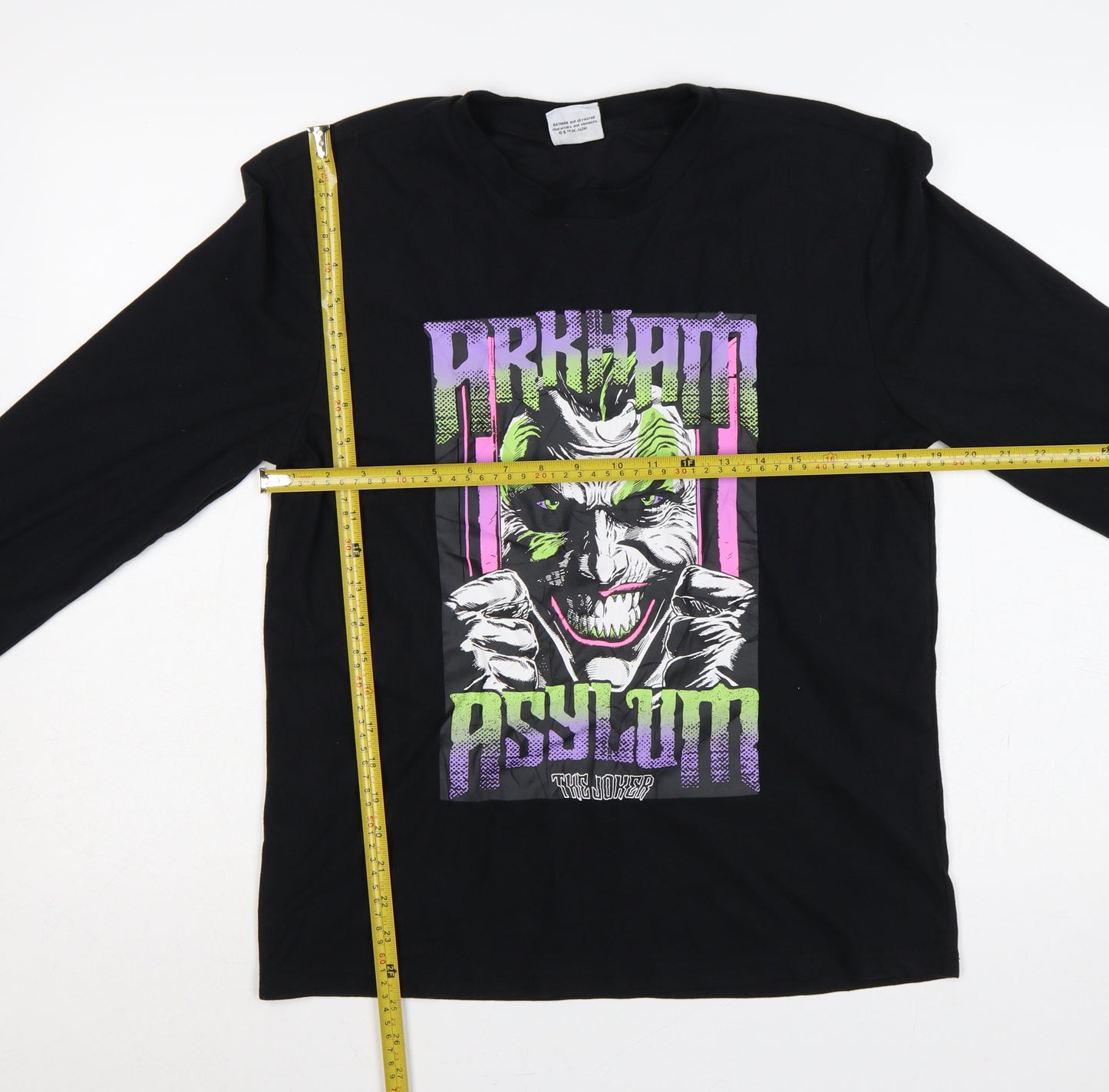 Primark Batman Joker Graphic Black Long Sleeve T-Shirt XS