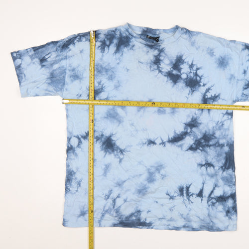 ASOS DESIGN Women Blue UK 10 Basic Tie Dye Cotton T-Shirt