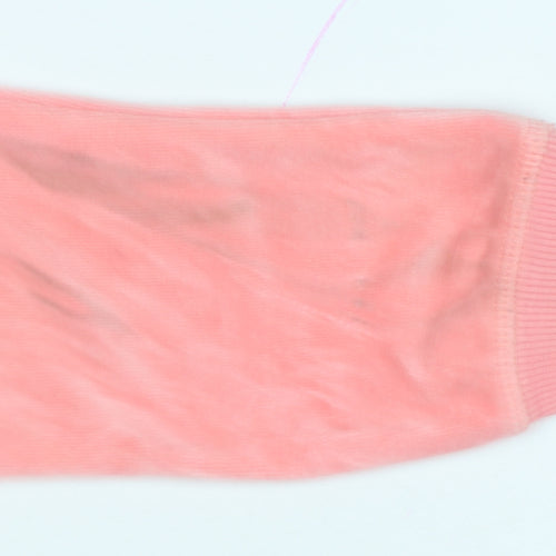 Lipsy Women’s Pink UK 6 Full Zip Hooded Velour Hoodie Heart Sequin