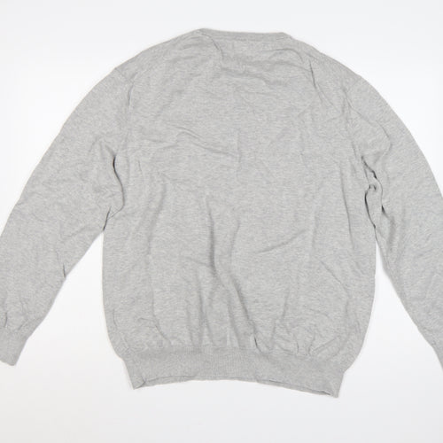 Polo Ralph Lauren Men Grey 2XL Pima Cotton Logo Crew Neck Jumper