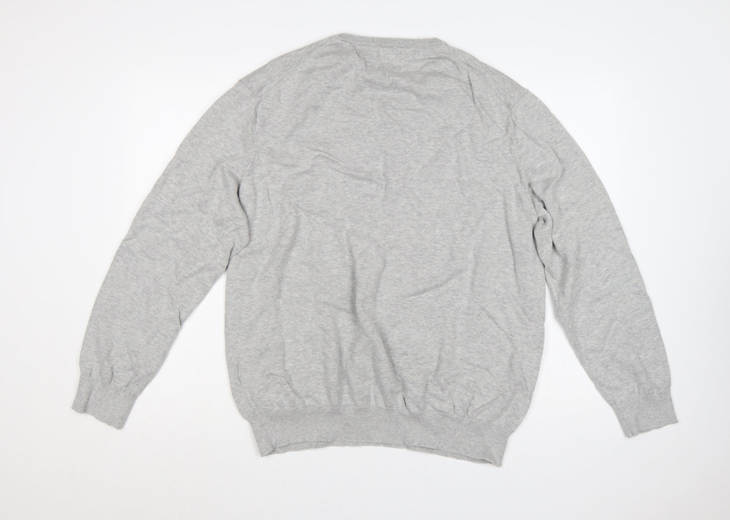 Polo Ralph Lauren Men Grey 2XL Pima Cotton Logo Crew Neck Jumper