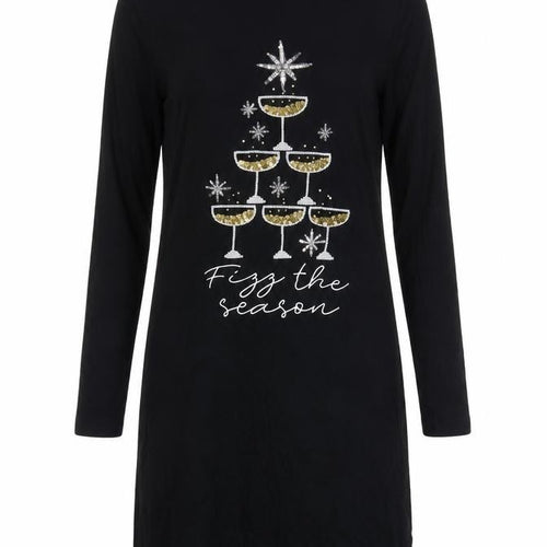 Lipsy London Women’s Black UK 10 Knee Length Jumper Dress Christmas
