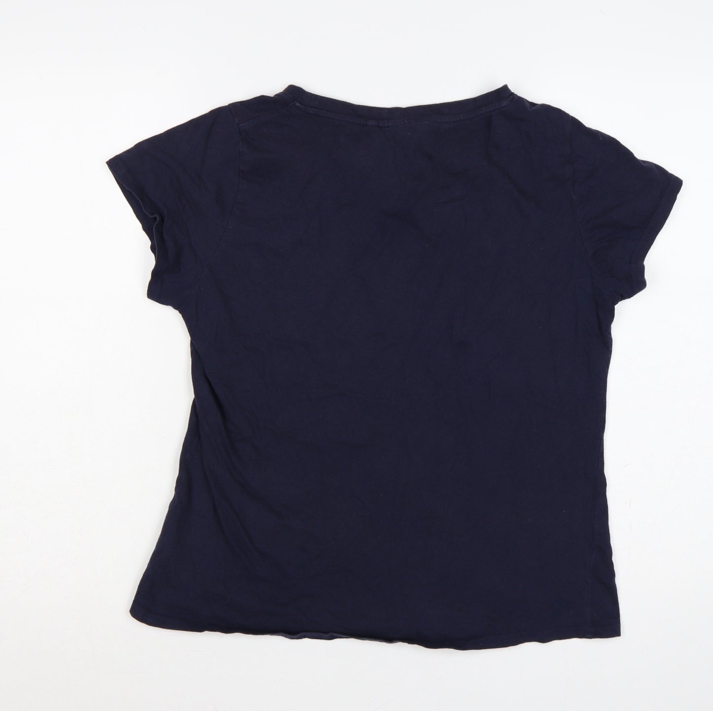 Lee Cooper Women’s Blue Size 18 Butterfly Glitter Cap Sleeve T-Shirt
