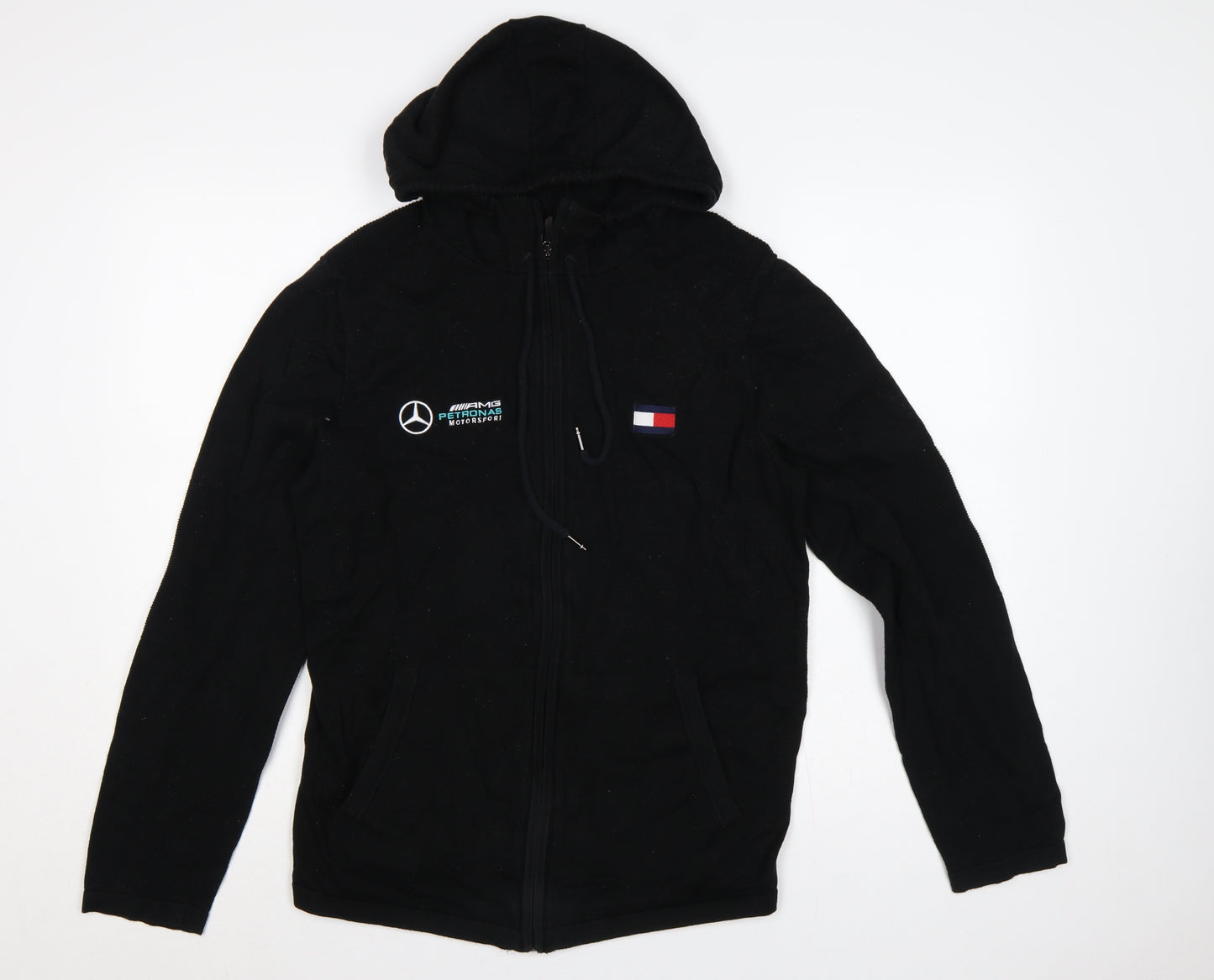 Tommy Hilfiger Men’s Black L AMG Petronas Motorsport Full Zip Hoodie