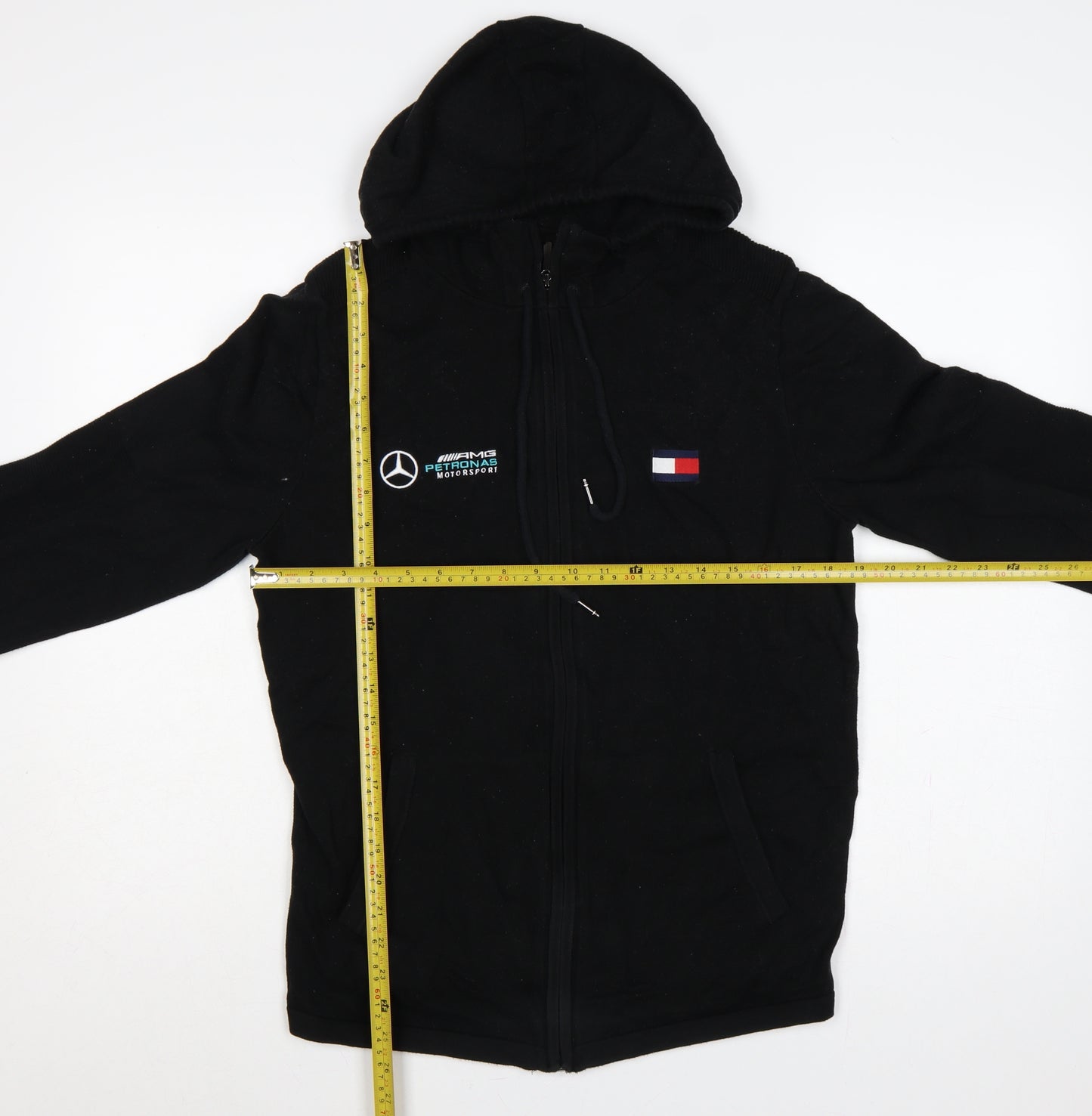 Tommy Hilfiger Men’s Black L AMG Petronas Motorsport Full Zip Hoodie