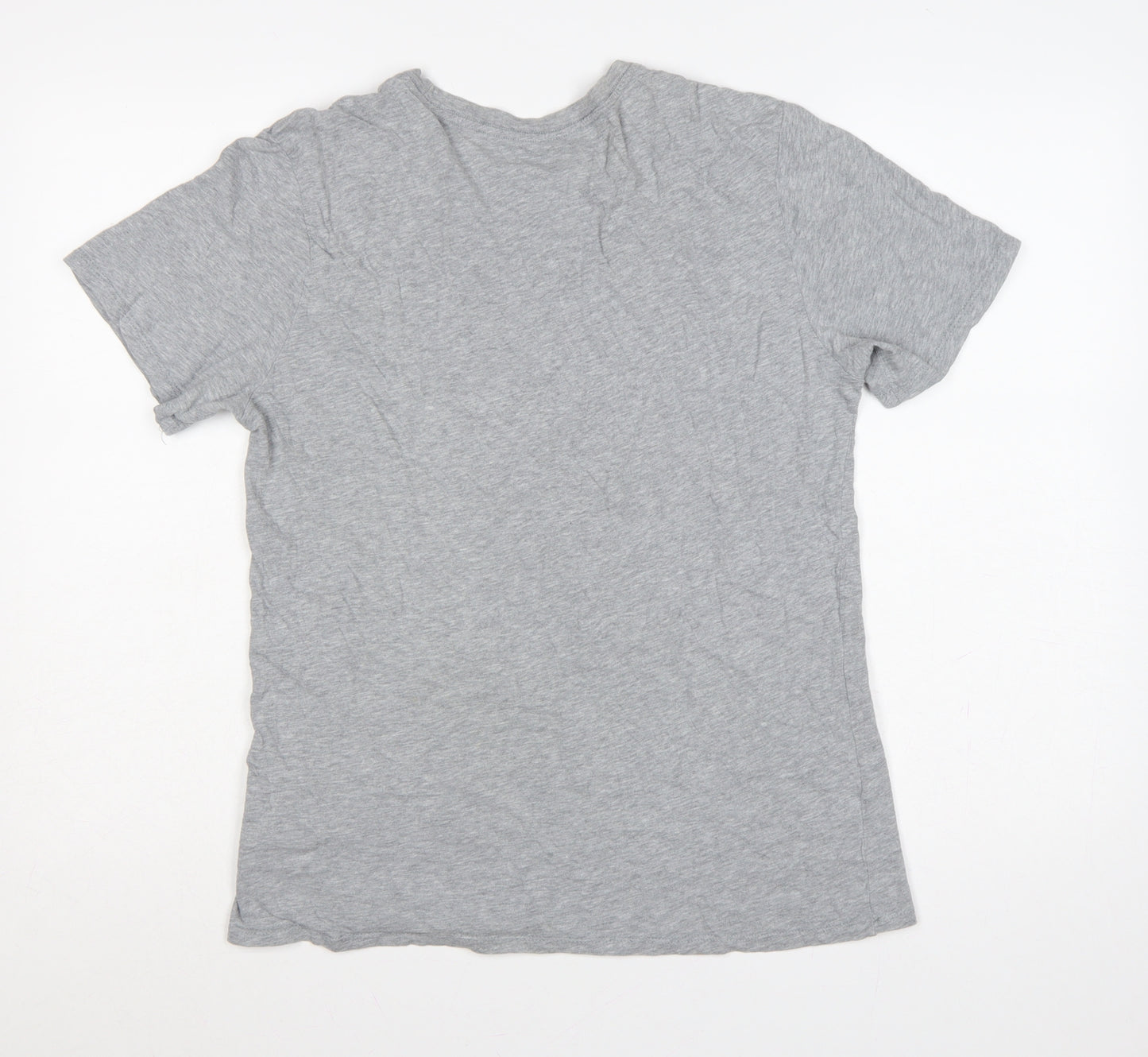 Nike Men’s Grey M Athletic Fit Swoosh Graphic Print T-Shirt