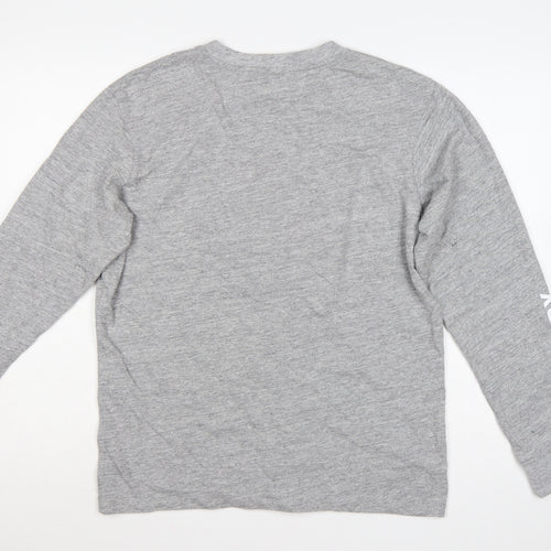 Superdry Men’s Grey S Crew Neck Logo Pullover Sweatshirt