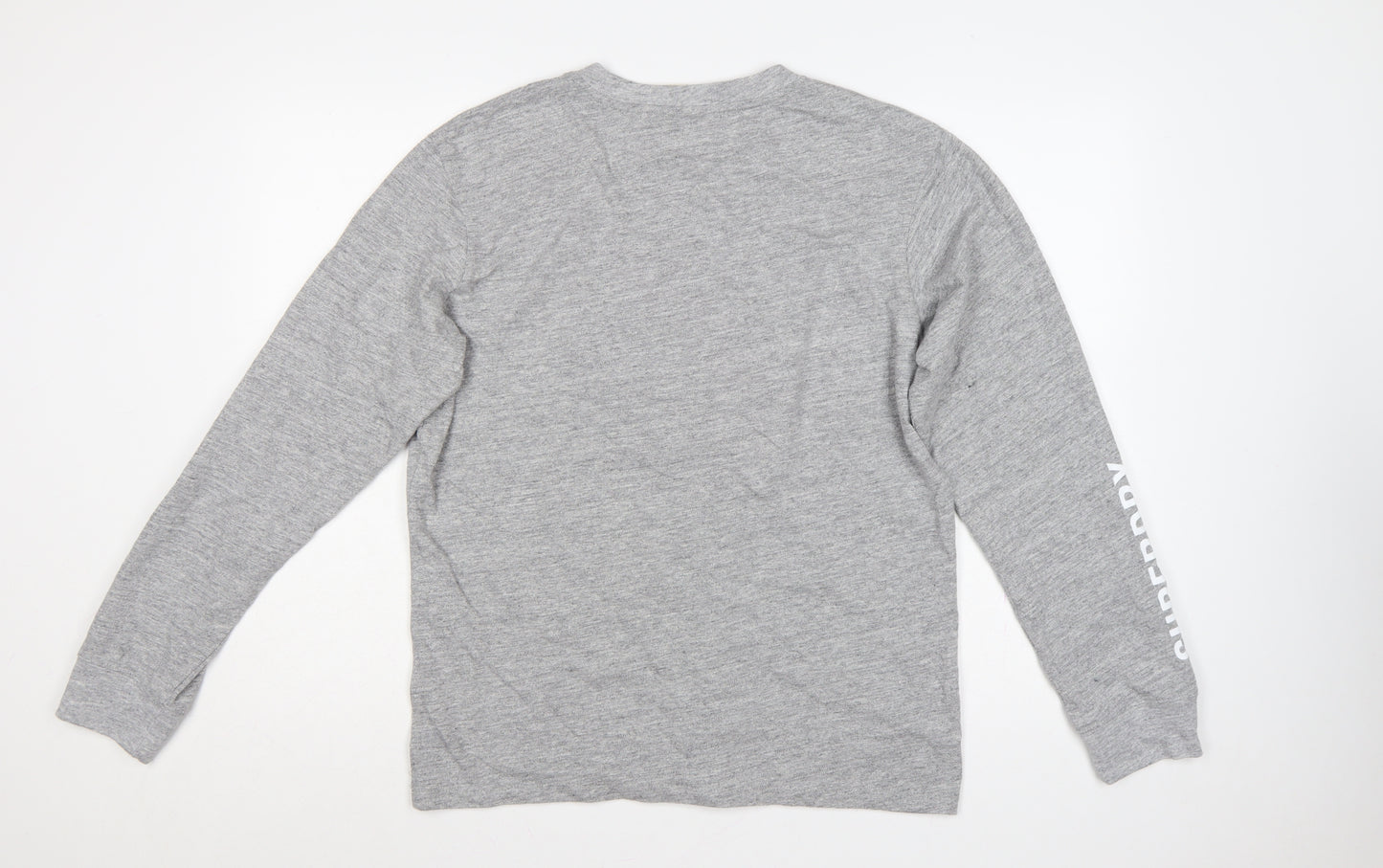 Superdry Men’s Grey S Crew Neck Logo Pullover Sweatshirt
