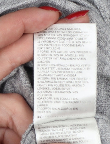 Superdry Men’s Grey S Crew Neck Logo Pullover Sweatshirt