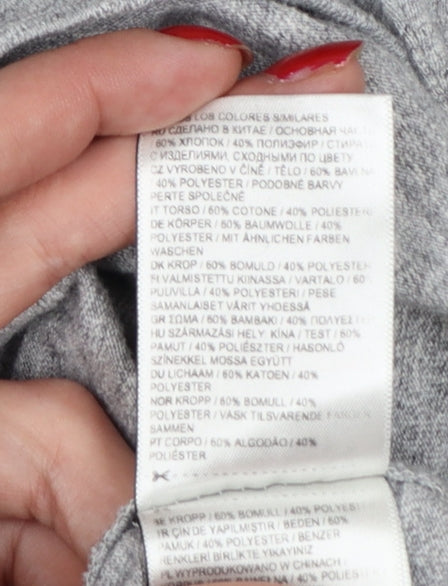 Superdry Men’s Grey S Crew Neck Logo Pullover Sweatshirt