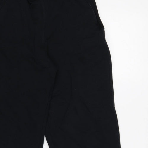 Kin Women’s Black UK 6 High Rise Wide-Leg Cropped Trousers