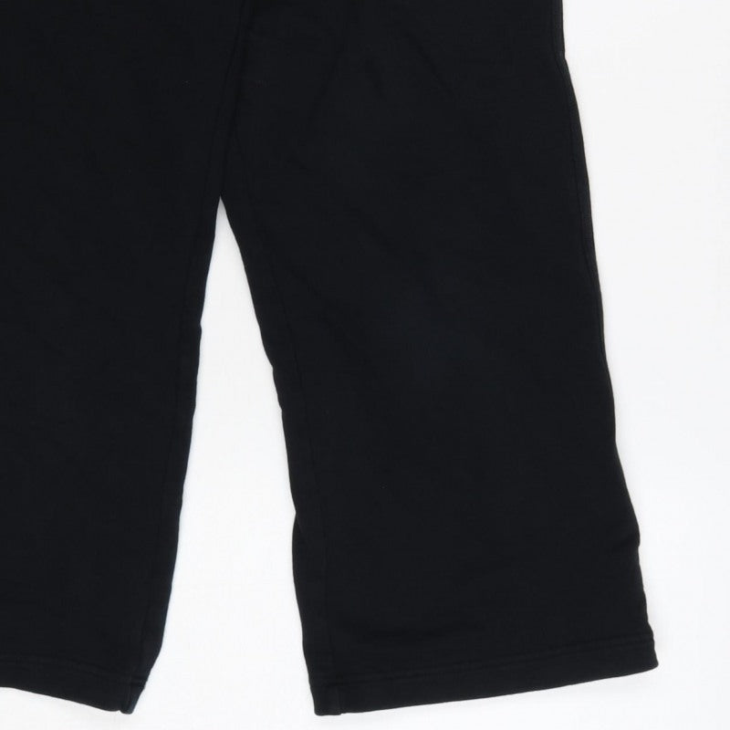 Kin Women’s Black UK 6 High Rise Wide-Leg Cropped Trousers