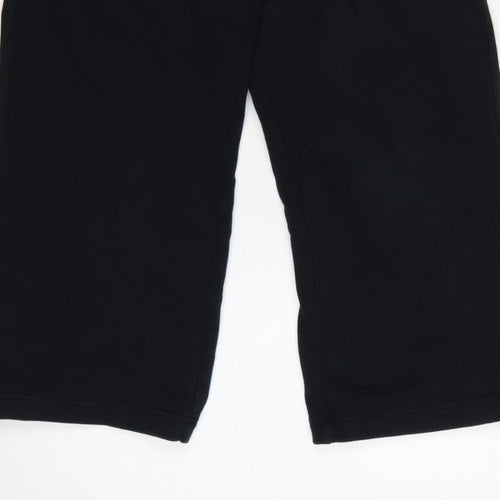 Kin Women’s Black UK 6 High Rise Wide-Leg Cropped Trousers