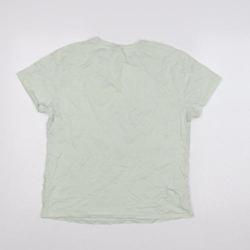 George Women Green Size 8 Disney Dumbo Cotton Crew Neck T-Shirt