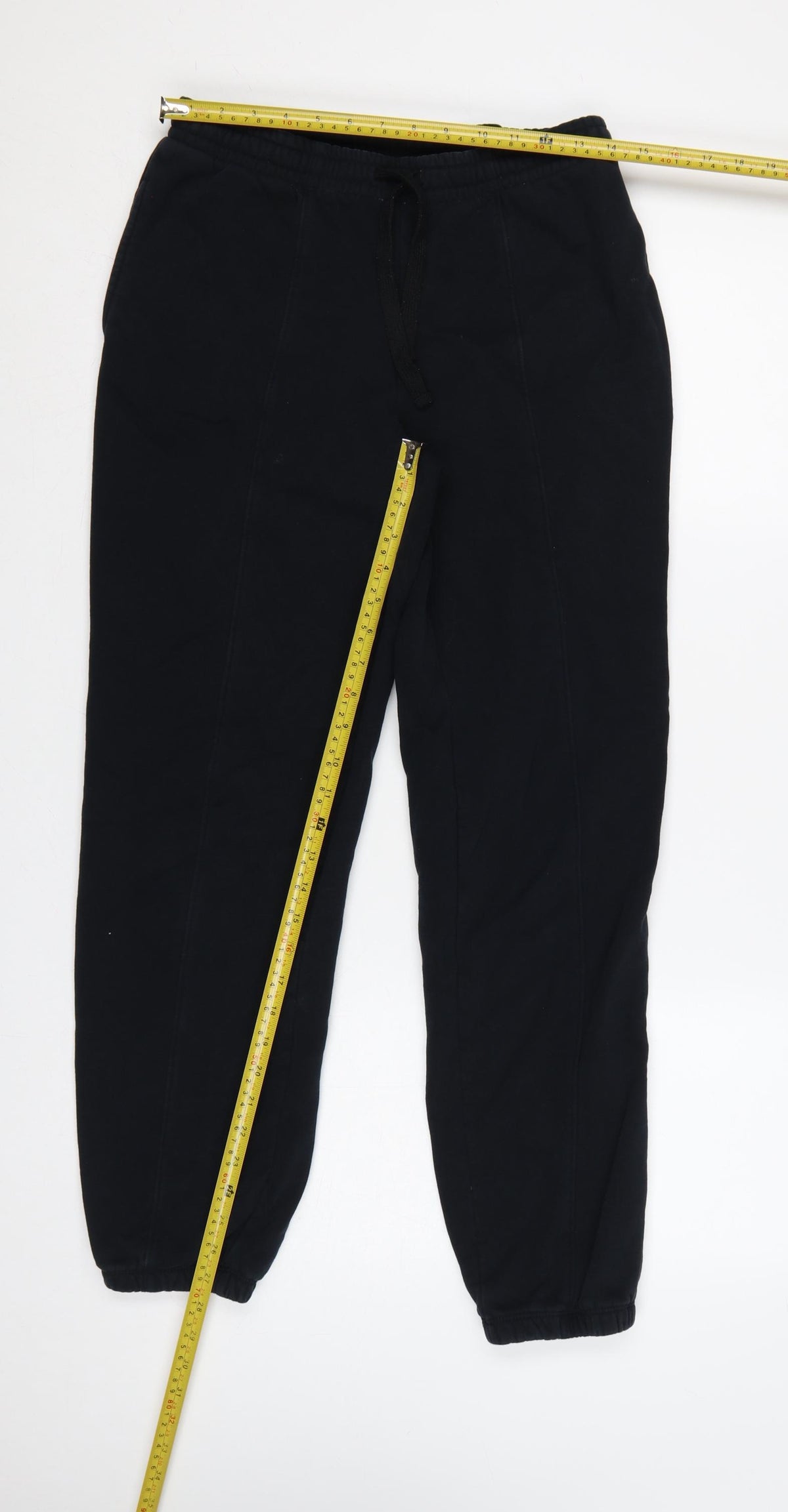 Champion Men’s Black M Jogger Sweatpants Drawstring Logo Cuffed