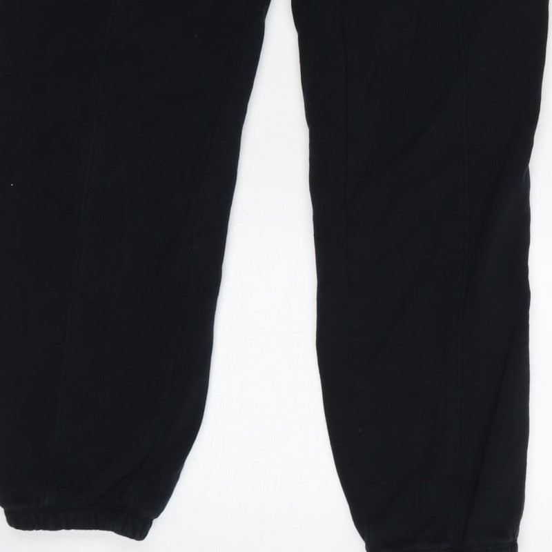 Champion Men’s Black M Jogger Sweatpants Drawstring Logo Cuffed