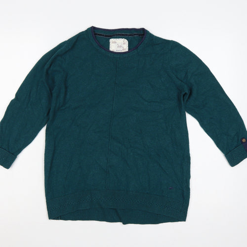 Mantaray Women’s Green Crew Neck Knit Pullover Jumper Size 12