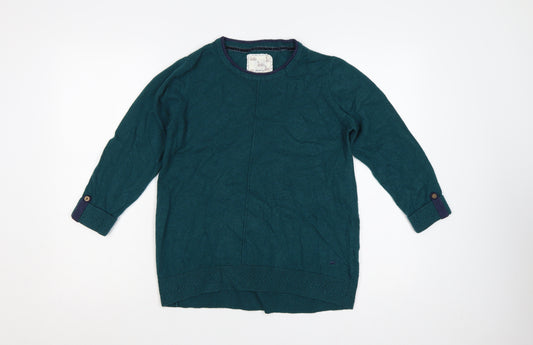 Mantaray Women’s Green Crew Neck Knit Pullover Jumper Size 12