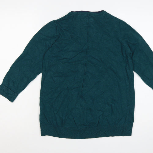 Mantaray Women’s Green Crew Neck Knit Pullover Jumper Size 12