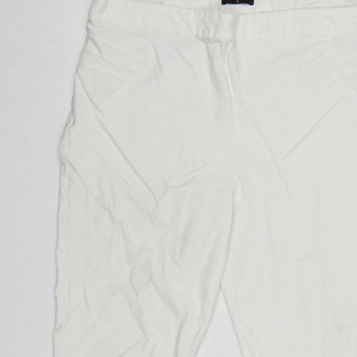 Klass Women’s White Size 16 Capri Tapered Trousers Side Zip