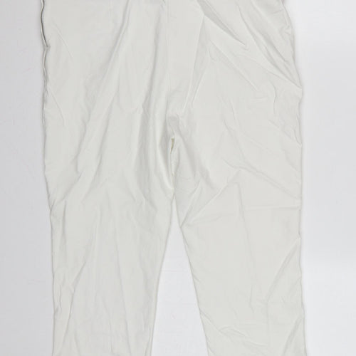 Klass Women’s White Size 16 Capri Tapered Trousers Side Zip