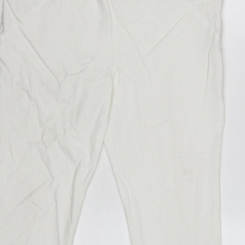 Klass Women’s White Size 16 Capri Tapered Trousers Side Zip