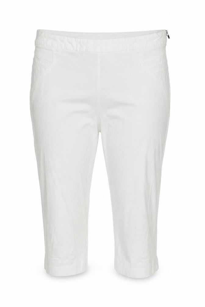 Klass Women’s White Size 16 Capri Tapered Trousers Side Zip
