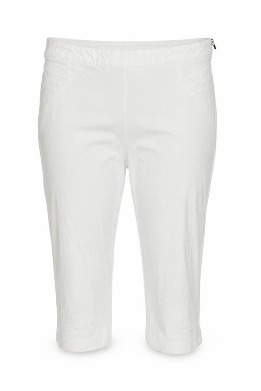 Klass Women’s White Size 16 Capri Tapered Trousers Side Zip