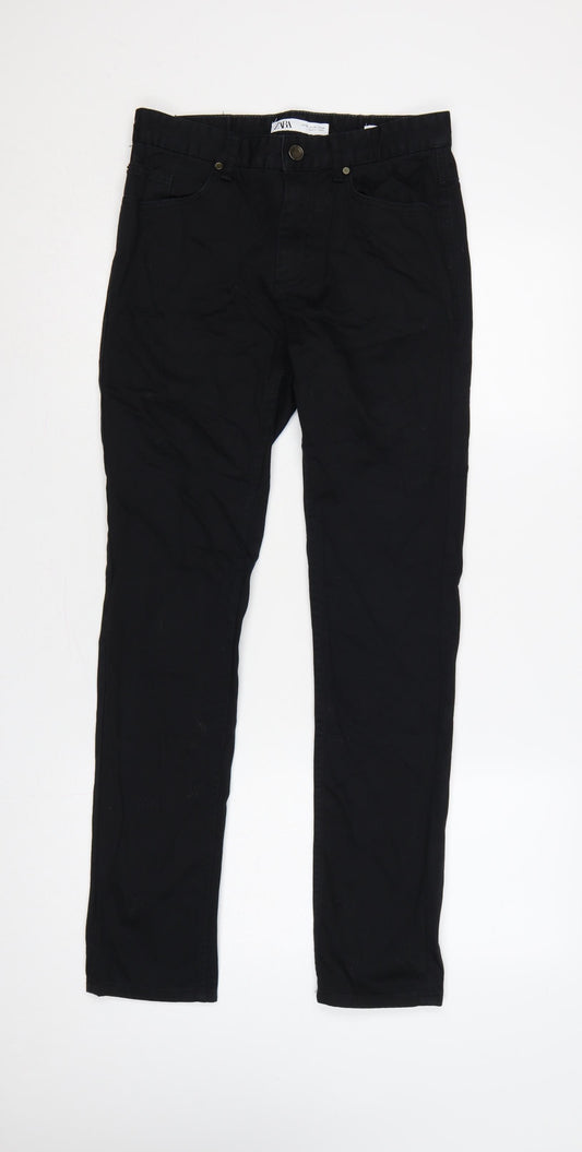 Zara Women’s Black UK 8 Slim Straight Stretch Jeans